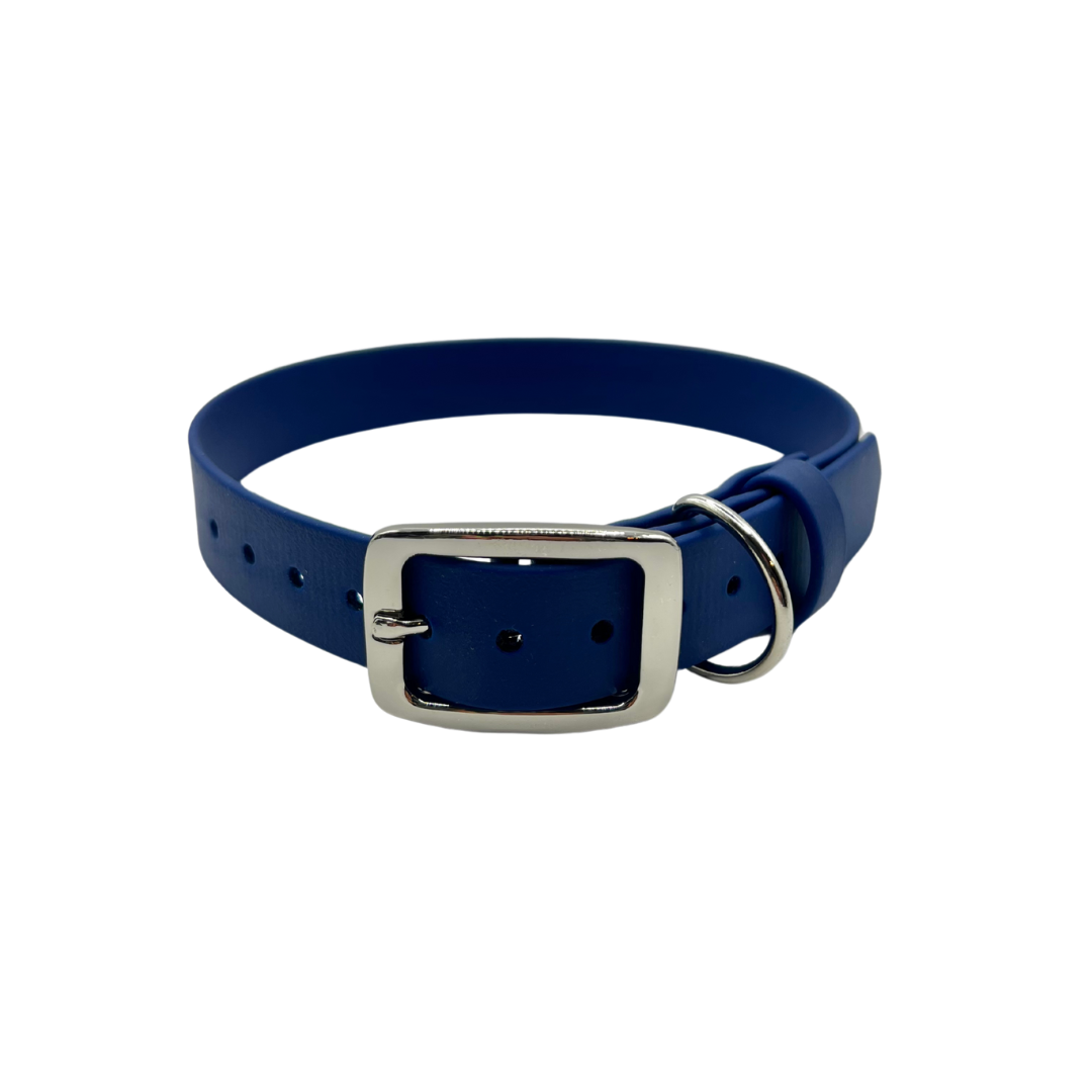 Belt Buckle Collar - Navy